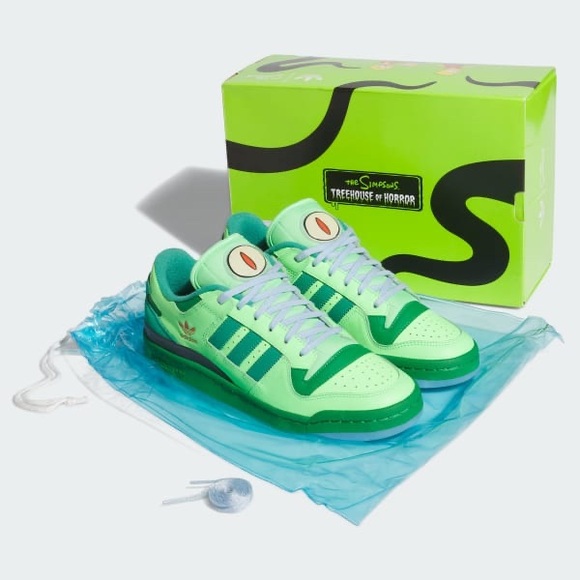 Adidas The Simpsons Forum 84 Low CL Lime Green / Unisex / Brand New in Box - Picture 4 of 8
